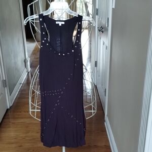 Elegant Black Studded Dress